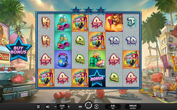Gym-themed slot