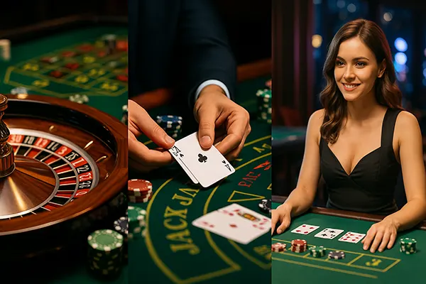 Live dealer tables